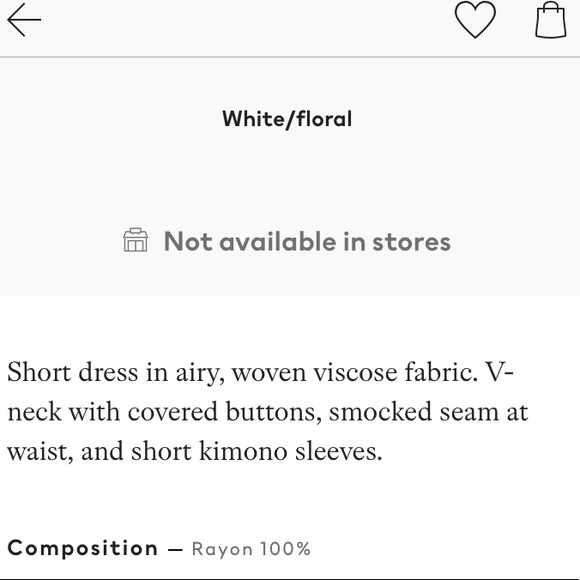 V-neck Dress 👗 White/Floral - Picture 3 of 6